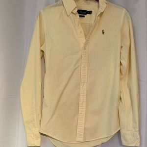 Ralph Lauren Yellow Stripped Button Down